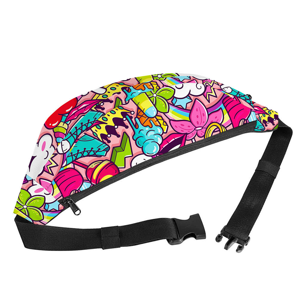 Girly Unicorn Cartoon Pattern Print Fanny Pack