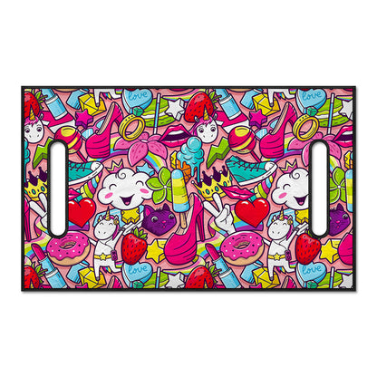 Girly Unicorn Cartoon Pattern Print Golf Cart Seat Cover