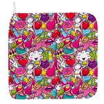 Girly Unicorn Cartoon Pattern Print Hand Towel