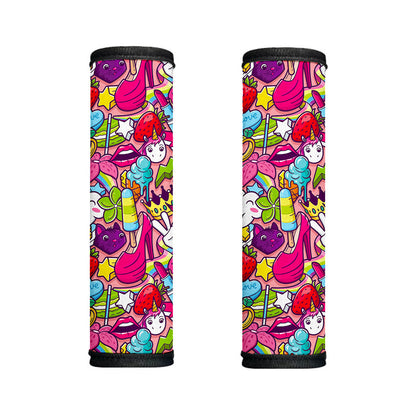 Girly Unicorn Cartoon Pattern Print Handle Covers