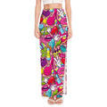 Girly Unicorn Cartoon Pattern Print High Slit Maxi Skirt