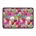 Girly Unicorn Cartoon Pattern Print Kitchen Mat