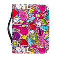 Girly Unicorn Cartoon Pattern Print Leather Bible Cover