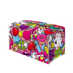 Girly Unicorn Cartoon Pattern Print Leather Tissue Box Cover