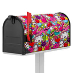 Girly Unicorn Cartoon Pattern Print Mailbox Cover