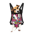 Girly Unicorn Cartoon Pattern Print Pet Carrier Backpack