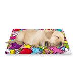 Girly Unicorn Cartoon Pattern Print Pet Cooling Mat Cover