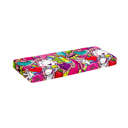 Girly Unicorn Cartoon Pattern Print Piano Keyboard Cover