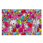 Girly Unicorn Cartoon Pattern Print Placemat
