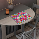 Girly Unicorn Cartoon Pattern Print Placemat