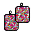 Girly Unicorn Cartoon Pattern Print Pot Holders