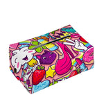 Girly Unicorn Cartoon Pattern Print Rectangle Tissue Box Cover