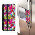 Girly Unicorn Cartoon Pattern Print Refrigerator Handle Covers