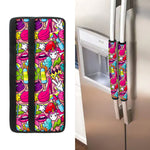 Girly Unicorn Cartoon Pattern Print Refrigerator Handle Covers