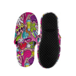 Girly Unicorn Cartoon Pattern Print Slippers