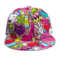 Girly Unicorn Cartoon Pattern Print Snapback Cap