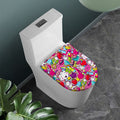 Girly Unicorn Cartoon Pattern Print Toilet Lid Cover