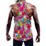 Girly Unicorn Cartoon Pattern Print Training Tank Top