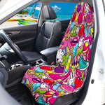 Girly Unicorn Cartoon Pattern Print Waterproof Car Seat Cover