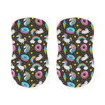 Girly Unicorn Donut Pattern Print Bar Stool Covers