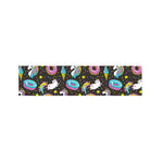 Girly Unicorn Donut Pattern Print Bed Runner