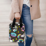 Girly Unicorn Donut Pattern Print Bible Tote Bag