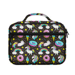 Girly Unicorn Donut Pattern Print Briefcase Bible Bag