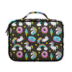 Girly Unicorn Donut Pattern Print Briefcase Bible Bag