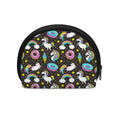 Girly Unicorn Donut Pattern Print Coin Purse