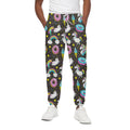 Girly Unicorn Donut Pattern Print Cotton Sweatpants