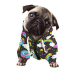 Girly Unicorn Donut Pattern Print Dog Zip Up Hoodie