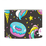 Girly Unicorn Donut Pattern Print Drum Lamp Shade