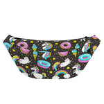 Girly Unicorn Donut Pattern Print Fanny Pack