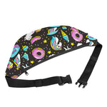 Girly Unicorn Donut Pattern Print Fanny Pack