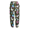 Girly Unicorn Donut Pattern Print Fleece Lined Knit Pants