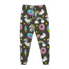 Girly Unicorn Donut Pattern Print Jogger Pants