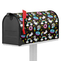 Girly Unicorn Donut Pattern Print Mailbox Cover