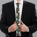 Girly Unicorn Donut Pattern Print Necktie