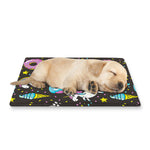 Girly Unicorn Donut Pattern Print Pet Cooling Mat Cover