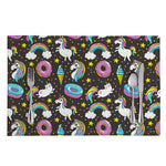 Girly Unicorn Donut Pattern Print Placemat