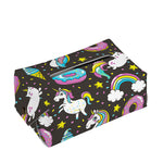 Girly Unicorn Donut Pattern Print Rectangle Tissue Box Cover