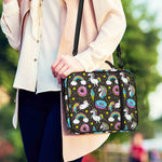 Girly Unicorn Donut Pattern Print Shoulder Strap Bible Bag