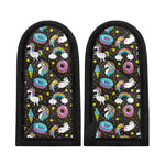 Girly Unicorn Donut Pattern Print Skillet Handle Cover
