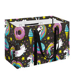 Girly Unicorn Donut Pattern Print Utility Tote Bag