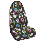 Girly Unicorn Donut Pattern Print Waterproof Car Seat Cover