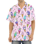 Girly Unicorn Ice Cream Pattern Print Aloha Shirt
