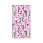 Girly Unicorn Ice Cream Pattern Print Baby Crib Sheet