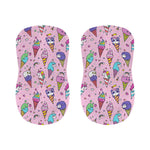 Girly Unicorn Ice Cream Pattern Print Bar Stool Covers