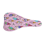 Girly Unicorn Ice Cream Pattern Print Bicycle Seat Cover