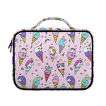 Girly Unicorn Ice Cream Pattern Print Briefcase Bible Bag
